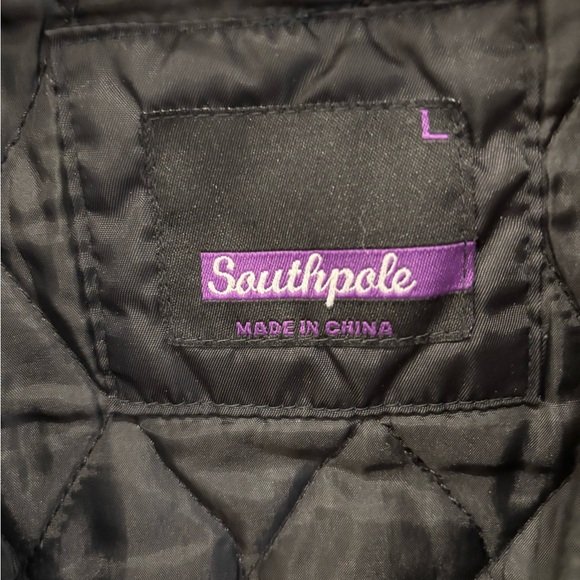 Southpole Quilted Black Jacket - Picture 2 of 3